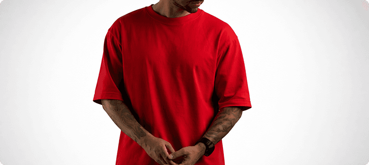 Amostra de Camisetas Oversized